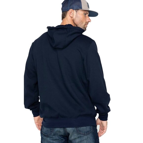 NEW Carhartt FR Flame Resistant Hoodie Sweatshirt!  Heavyweight  Navy  102908 - Picture 2 of 5